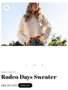 Rodeo Days Sweater Amuse Society